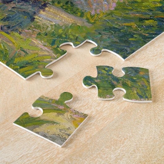 Frau im Garten (Öl auf Leinwand) Puzzle (Seite)