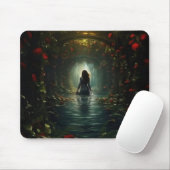 Frau im geheimnisvollen Tunnel Mousepad (Mit Mouse)