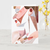 Frau im goldenen Zeitalter Karte (Gelbe Blume)