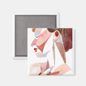 Frau im goldenen Zeitalter Magnet (Vorderseite/Rückseite)