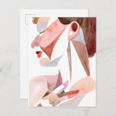 Frau im goldenen Zeitalter Postkarte (Vorne/Hinten)