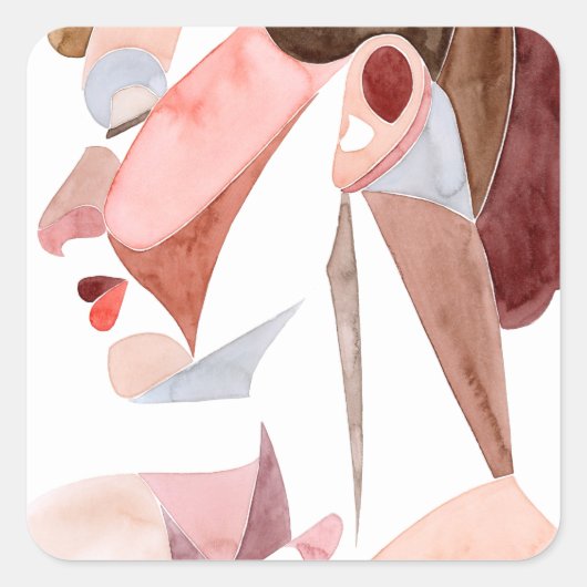 Frau im goldenen Zeitalter Quadratischer Aufkleber (Vorderseite)