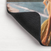 Frau im Graskleid Mousepad (Ecke)
