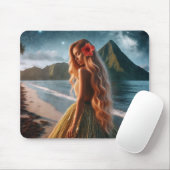 Frau im Graskleid Mousepad (Mit Mouse)