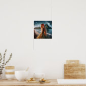 Frau im Graskleid Poster (Küche)