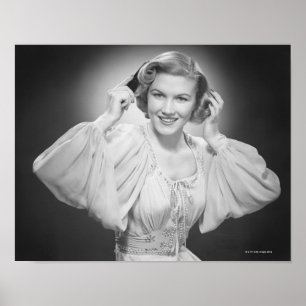 Frau im Kleid 2 Poster