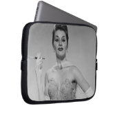 Frau im Kleid Laptopschutzhülle (Vorne Rechts)