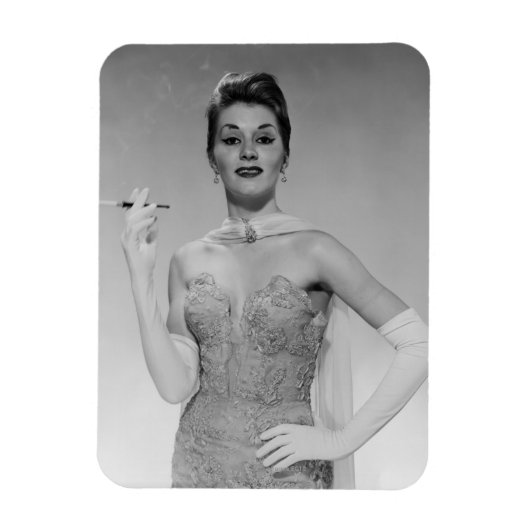 Frau im Kleid Magnet (Vertikal)