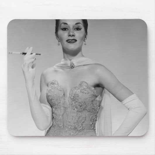 Frau im Kleid Mousepad (Vorne)
