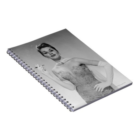 Frau im Kleid Notizblock (Rechte Seite)