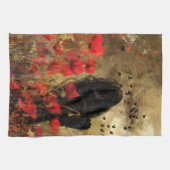 Frau im Mohnfeld Küchentuch (Horizontal)