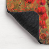 Frau im Mohnfeld - Originale Malerei Mousepad (Ecke)