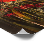 Frau im Mohnfeld - Originale Malerei Poster (Ecke)