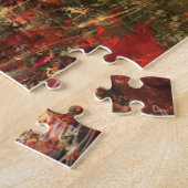 Frau im Mohnfeld - Originale Malerei Puzzle (Seite)
