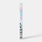 Frau im Pariser Eiffelturm-Individuelle Name iPhone 15 Hülle (Linke Seite)