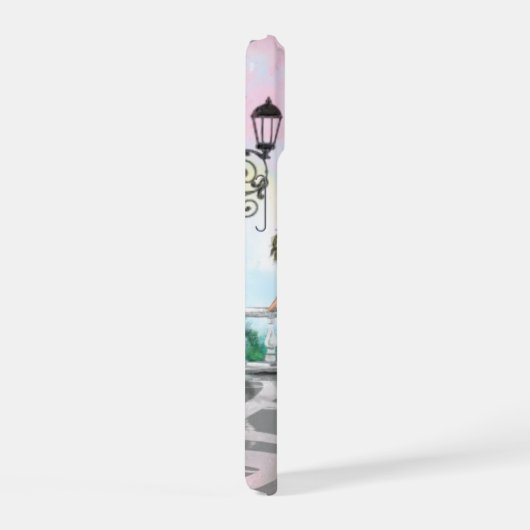 Frau im Pariser Eiffelturm-Individuelle Name iPhone 15 Hülle (Rechte Seite)