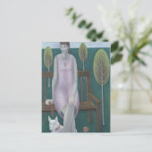 Frau im Park 2006 Postkarte (Stehend Vorderseite)