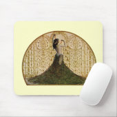 Frau im Pfauenrock Mousepad (Mit Mouse)