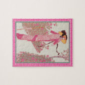 Frau im rosa Puzzle (Horizontal)