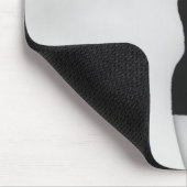 Frau im schwarzen Korsett Mousepad (Ecke)