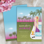 Frau im Schwimmbad Bachelorette Wochenende Einladung