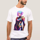 Frau im Stile des Spacesuit T-Shirt (Vorderseite)