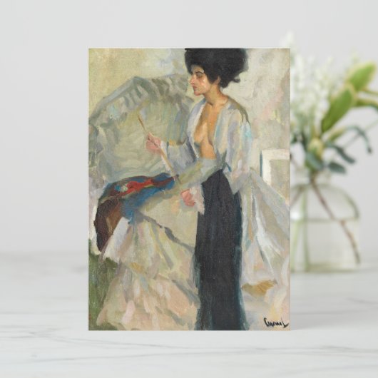 Frau im Studio | Edward Cucuel (Stehend Vorderseite)