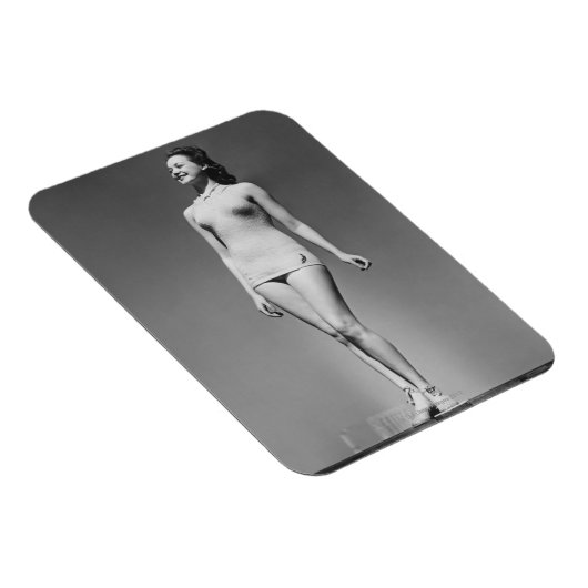 Frau im Swimsuit Magnet (Rechte Seite)
