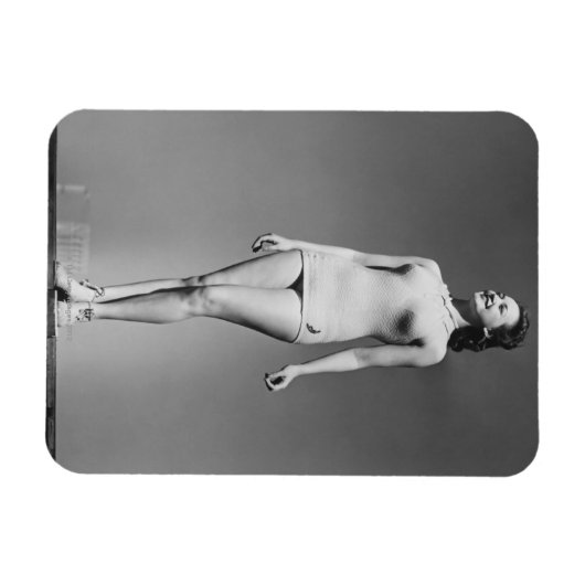 Frau im Swimsuit Magnet (Horizontal)