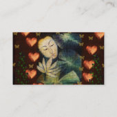 Frau im Traum Visitenkarte (Rückseite)