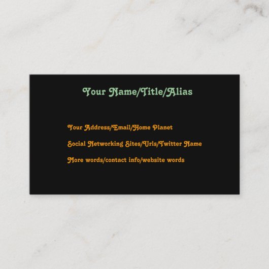 Frau im Traum Visitenkarte (Vorderseite)