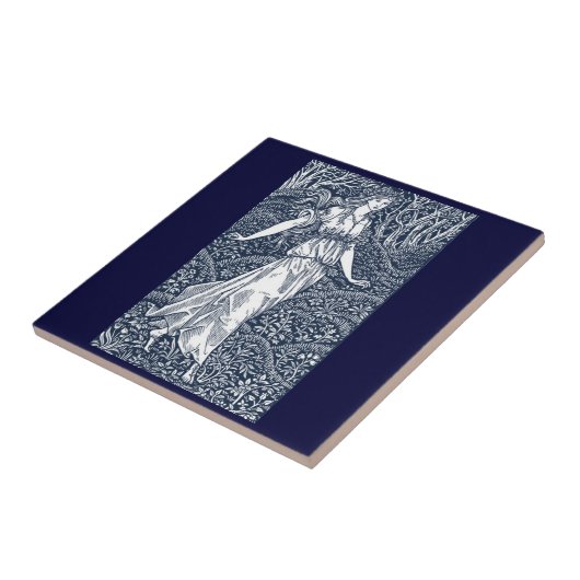 Frau im Wald Fliese (Seite)