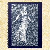 Frau im Wald Notizblock