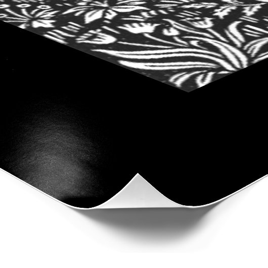 Frau im Wald Poster (Ecke)