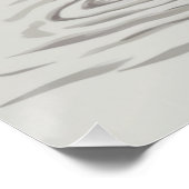 "Frau im Wasser" - Minimalistisches Wandbild mit s Poster (Ecke)