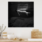 Frau im Wasser Poster (Küche)
