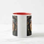 Frau im Weltraum Tasse (Zentrum)