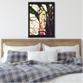 Frau im Winter Leinwanddruck (Insitu (Schlafzimmer))