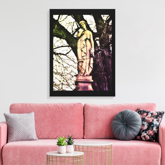 Frau im Winter Leinwanddruck (Insitu (Wohnzimmer))