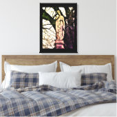 Frau im Winter Leinwanddruck (Insitu (Schlafzimmer))