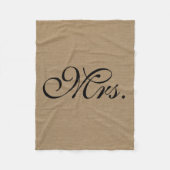 Frau Imitatleinenleinwand rustikaler Fleecedecke (Vorderseite)