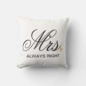 Frau IMMER RECHT Kissen (Vorderseite)