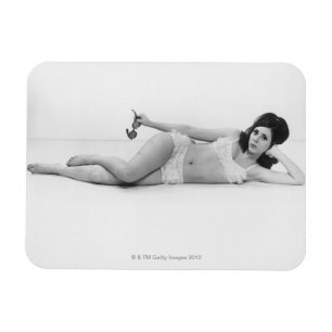 Frau in Badebekleidung Magnet