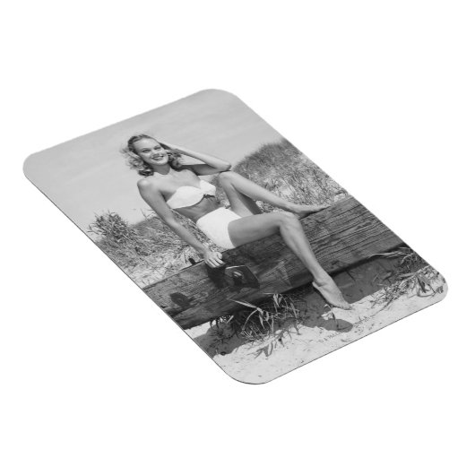 Frau in Bikini Magnet (Rechte Seite)