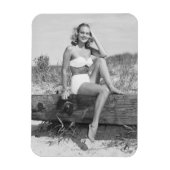 Frau in Bikini Magnet (Vertikal)