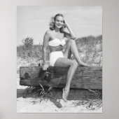 Frau in Bikini Poster (Vorne)