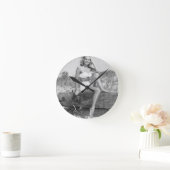 Frau in Bikini Runde Wanduhr (Zuhause)