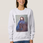 Frau in Black Panther Basic Sweatshirt (Vorderseite)
