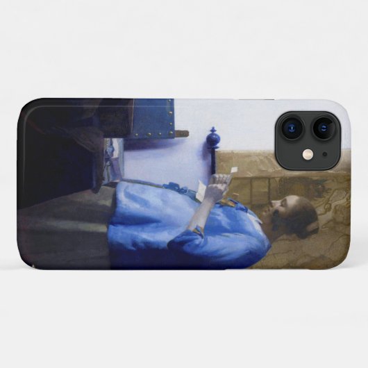Frau in Blau, Johannes Vermeer Case-Mate iPhone Hülle (Rückseite (Horizontal))