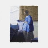 Frau in Blau, Johannes Vermeer Fleecedecke (Vorderseite)